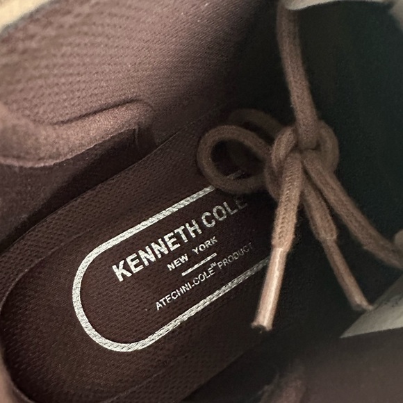 New Kenneth Cole Shore Taupe Faux Leather Chukka Boots Men’s 10 - Picture 12 of 13